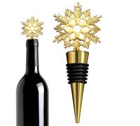 1 x Wine Bottle Stoppers, Airtight Wine Saver, Zinc Alloy Wines Bottle Corks, Decorative Christmas Topper, For Party, Champagne, Beverage, Home Bar, Carnival, Holiday, Ristorante, Campeggio, New Year