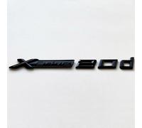 1 x Xdrive 20d Emblema X Drive Badge lato bagagliaio nero adesivo di ricambio adatto per BMW