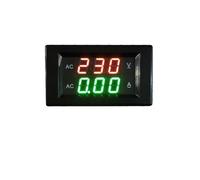 1 x YB4835VA AC 0-500 V LED digitale voltmetro corrente amperometro AC 10 A, 50 A, 100 A, amperometro per monofase (copertura nera, AC50 A (split), AC0,0 - 300 V)