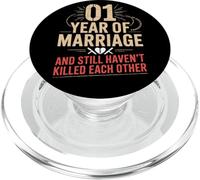 1 Year Of Marriage & Still Haven't Killed Each Other PopSockets PopGrip per MagSafe