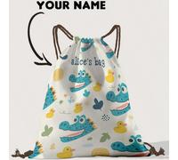 1 Zaino con coulisse personalizzato con grafica, può essere personalizzato secondo il tuo design unico, adatto per bambini e adolescenti, stampa il tuo nome o regala ai tuoi fratelli o compagni di cla