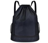1 zaino con coulisse, strumento di immagazzinaggio portatile, zaino sportivo casual, borsa sportiva semplice, borsa impermeabile con coulisse, adatto per viaggi, shopping (nero), Nero , 40*31*17cm