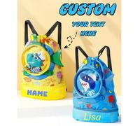 1 Zaino personalizzabile per il ritorno a scuola, borsa da nuoto con separazione bagnato/asciutto, borsa da viaggio impermeabile, borsa sportiva alla moda, zaino grande dalla capacità elevata, con mot