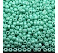 10/0 03664 Perline in vetro ceco Rocailles Blu Gesso Confezione 2250 pz. Peso 25 Grammi Dimensione Perline 2,3 mm. per Beading, Ricamo e Realizzazione di Gioielli.