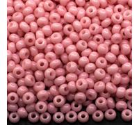 10/0 03693 Perline in vetro ceco Rocailles Rosa Gesso Confezione 900 pz. Peso 10 Grammi Dimensione Perle 2,3 mm. per Beading, Ricamo e Realizzazione di Gioielli.