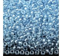 10/0 08136 Perline in vetro ceco Rocailles Cristallo Blu - Perla. Confezione 4500 pz. Peso 50 Grammi. Dimensioni delle perle: 2,3 mm. per perline, ricamo e creazione di gioielli.