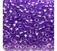 10/0 08328 Perline in vetro ceco Rocailles. Cristallo viola - Perla. Confezione da 2250 pezzi. Peso 25 grammi. Dimensioni delle perline 2,3 mm. per perline, ricamo e creazione di gioielli.