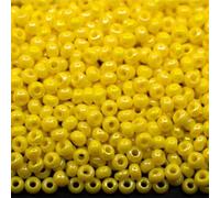 10/0 84110 Perline in vetro ceco Rocailles Opaco Giallo Arcobaleno Confezione 2250 pz. Peso 25 Grammi Dimensione Perline 2,3 mm. per Beading, Ricamo e Realizzazione di Gioielli.
