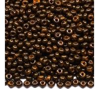 10/0 99110 Perline in vetro ceco Rocailles - Travertin marrone arancione. Confezione da 900 pezzi. Peso 10 grammi. Dimensioni delle perle: 2,3 mm. per perline, ricamo e creazione di gioielli.