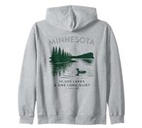 10.000 Laghi e un'avventura tranquilla in Minnesota Felpa con Cappuccio