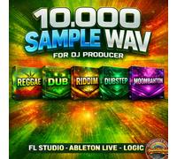 10.000 Sample Wav Dj Producer- Reggae, Dub, Dubstep FL Studio Ableton