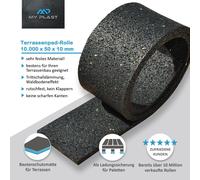 10.000 x 50 x 10mm Granulato Gomma Ruoli Strisce Terrazzi Pads Campo di Trampoli