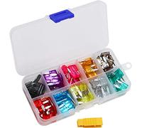 10 0pcs Mini auto fusibili 2a 3a 5a 7. 10a 15a 20a 25a 30a 35a Amplifica con clip box Aumo Blade Tipo Fuse SET Truck