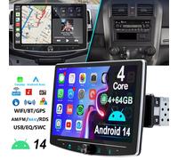 10.1" 4G+64G Android 14 Carplay NAVI GPS 1 DIN Autoradio Schermo girevole a 360°