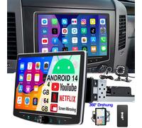 10.1" 4G+64G Android14 Apple Carplay NAVI GPS Autoradio 1 DIN 360° Rotate Screen