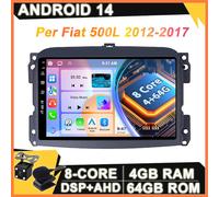 10.1" Android 14 Autoradio Car Play Per Fiat 500L 2012-2017 GPS Navi DSP 4G+64GB