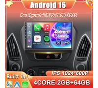 10.1'' Android 16 Autoradio GPS Per Hyundai iX35 2009-2015 Navigation CarPlay AM
