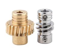 10:1 Gear Assembly | Bronze Wheel & Metal Drive Unit for Industrial Robots | High Torsion Gearbox Replacement/DIY Robotics Parts | 4.7mm & 6mm D - Shaft Compatibility