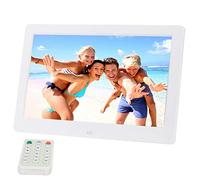 10.1 inch HD Wide Screen Digital Photo Frame with Holder & Remote Control, Allwinner E200, Alarm Clock / MP3 / MP4 / Movie Player(White)