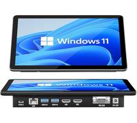 10.1" pannello industriale da incasso con Windows 11, touch screen a 10 punti, Celeron N5100, 8 GB RAM, 128 GB ROM, Dual HDMI 2.0, WiFi 5 e Bluetooth 5.0, ideale per ufficio, automazione, chiosco, bar