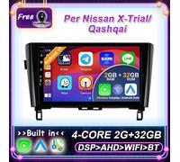 10.1" Per Nissan X-Trial/Qashqai Navi Android 15 Autoradio Car Play GPS DAB+ DSP