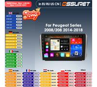 10.1 ''Sistema Intelligente 2din Android Auto Radio Lettore Video Multimediale per Peugeot 2008 208 2012-2018 Navi Carplay Auto 4G RDS