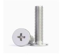 10-100 pezzi 304 A2 acciaio inossidabile ultra sottile vite a testa piatta wafer M1.6 M2 M2.5 M3 M4 M5 M6(10mm,M2 100pcs)