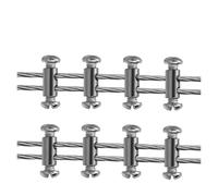 10/100 pezzi, clip a doppio foro per cavi a sospensione, clip per cavi di sospensione placcati in rame, per fissaggio sicuro e sollevamento (50 pezzi)