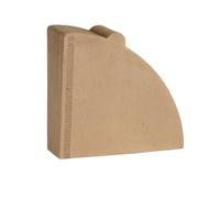 10-100 pezzi di filtro a cono in polpa di legno a forma di V for versare 2-4 tazze(Brown 100PCS)