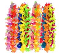 10/100 pezzi di ghirlanda fiori artificiali hawaiani, collana, estiva a tema spiaggia tropicale, decorazione for feste compleanno e matrimonio Per Le Feste(20PCS)
