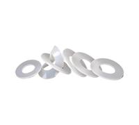 10-100 pezzi Rondella in silicone nera/bianca M2 .5 .7 M3M4M5M6M8M10M12M16M20 Guarnizione in gomma piatta O-ring(5x10x2mm(50pcs))