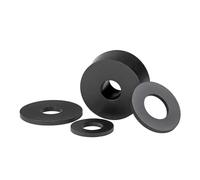 10-100 pezzi Rondella in silicone nera/bianca M2 .5 .7 M3M4M5M6M8M10M12M16M20 Guarnizione in gomma piatta O-ring(10x25x1mm(20pcs))