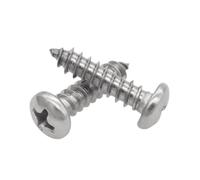 10-1000 viti M4,8 autofilettanti testa tonda Phillips inox, ISO7049