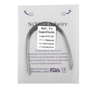 10-1000pc Fili dentali ad arco rettangolari NiTi super elastici nature 1-100pack