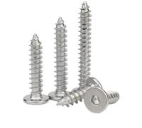 10/100pc M2 .3 .6 M3 M4 M5 M6 CM 304 In Acciaio Inox Ultrasottile Esagonale Ultra Sottile Basso Piatto Wafer Testa Vite Autofilettante(X 12mm,M3 50pcs)