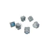 10-100Pcs 6 * 6 * 7.3mm transparent square silent switch button can replace rectangle switch 10 millions lifetime(20Pcs HUANO silent)