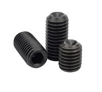 10-100pcs M1.6/M2/M2.5/M3/M4/M5/M6 Grado 12.9 Viti a esagono incassato in acciaio al carbonio nero Grani, M2x4mm(100pcs)