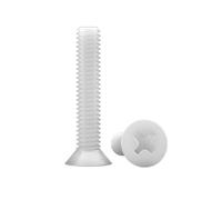 10-100pcs M2/M2.5/M3/M4/M5/M6/M8 Viti isolate con testa incassata a fessura incrociata tipo-KM in nylon, M3x10mm