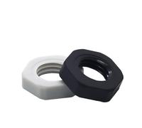 10/100pcs M5-M63X1.5 Dado in plastica Filettatura metrica Esagonale Nero Bianco Dado in nylon Passo 1.5mm/2mm-M30X1.5,10pcs Nero