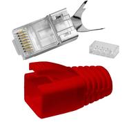 10-100x Connettore di rete RJ45 Connettore CAT5 CAT6 CAT7 LAN contatti placcati