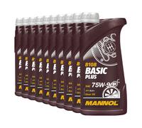10 (10x1) Litri MANNOL SAE 75W-90 Basic Plus Olio Per Trasmissione API GL4+