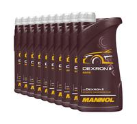 10 (10x1) Litro Mannol Dexron II Automatico Olio Motore / Atf Olio / Servosterzo