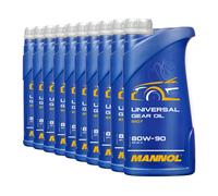 10 (10x1) Litro Mannol SAE 80W-90 Universale Olio Ingranaggi/Cambio/ Api GL4