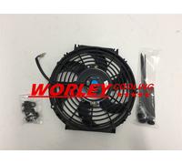 10" 12V 10 inch 12 V Thermo Radiator Cooling Fan & Mounting Kits CURVED BLADE