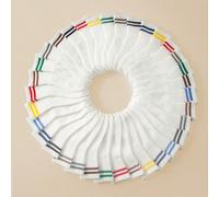 10/15/20 paia di calzini per bambini, a righe classiche, casual, traspiranti, comodi e morbidi, fino alla caviglia, adatti per la vita quotidiana, sport all'aperto, vacanze, ritorno a scuola, colori c