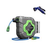 10/15/20M Avvolgitubo Telescopico Automatico 4S Negozio Di Lavaggio Auto Supporto For Di Irrigazione Del Giardino Montaggio A Parete Tubo E Cremagliera Ad Alta Pressione Facile Da Installare(15m)