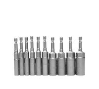 10/15 pezzi 5,5-19 mm manicotto esagono incassato ugelli set cacciavite a bussola set di punte for cacciavite a bussola magnetico Per Bussole(Gray-10pcs)