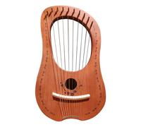 10/16 Stringhe Legna Arpa Lira per Le Feste Sulla Spiaggia, Matrimoni Lyre Harp Principianti Arpa a Leva con Chiave a Sintonizzazione, Panno per La Pulizia(10 tone log color)