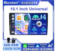 10.1''IPS Android 14.0 Autoradio Stereo GPS Navi Wireless Car Play 2DIN 6G+128GB