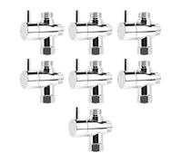10-1PC Valvola deviatrice for soffione doccia a 3 vie G1/2 Adattatore for interruttore a tre funzioni Connettore for rubinetto for hotel e casa Accessori for il bagno(7PCS)